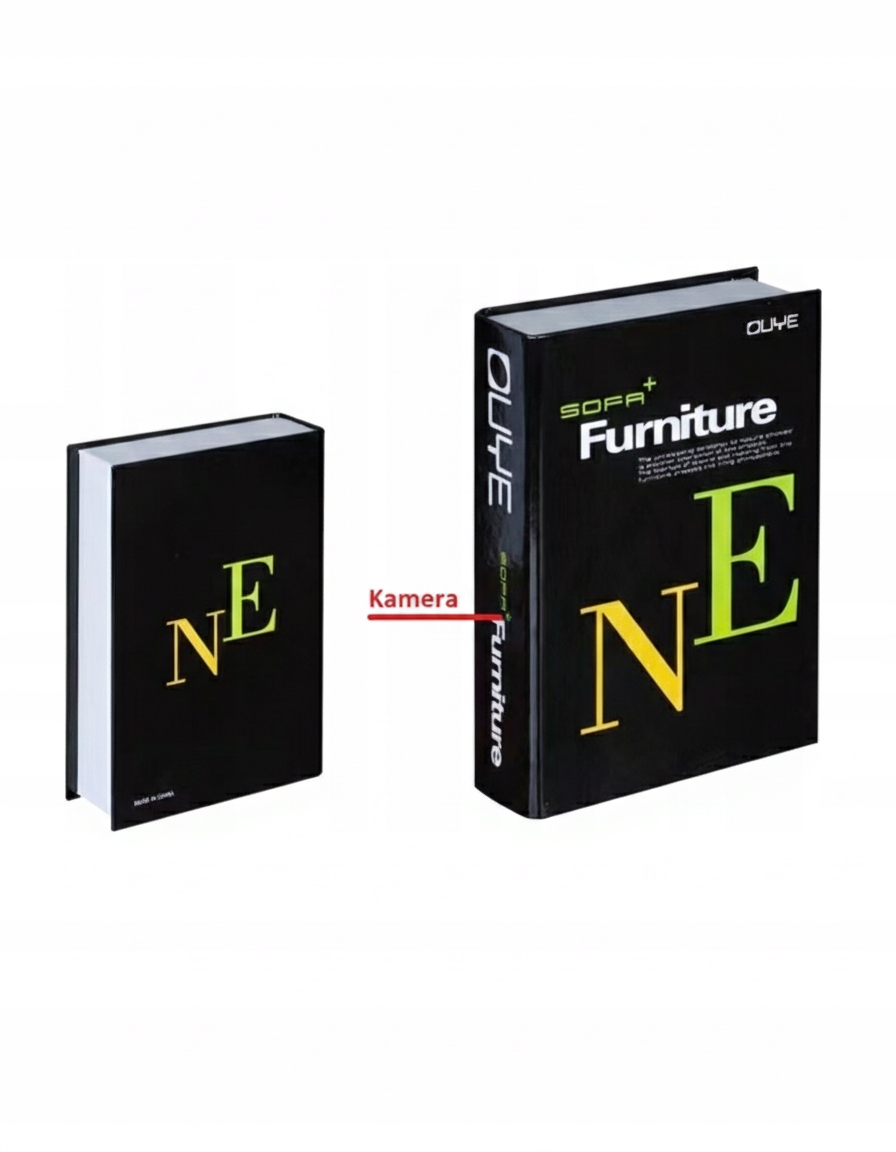 Špionážní Kamera V Knize 4K Ultra Hd Noční Vidění Detekce Pohybu