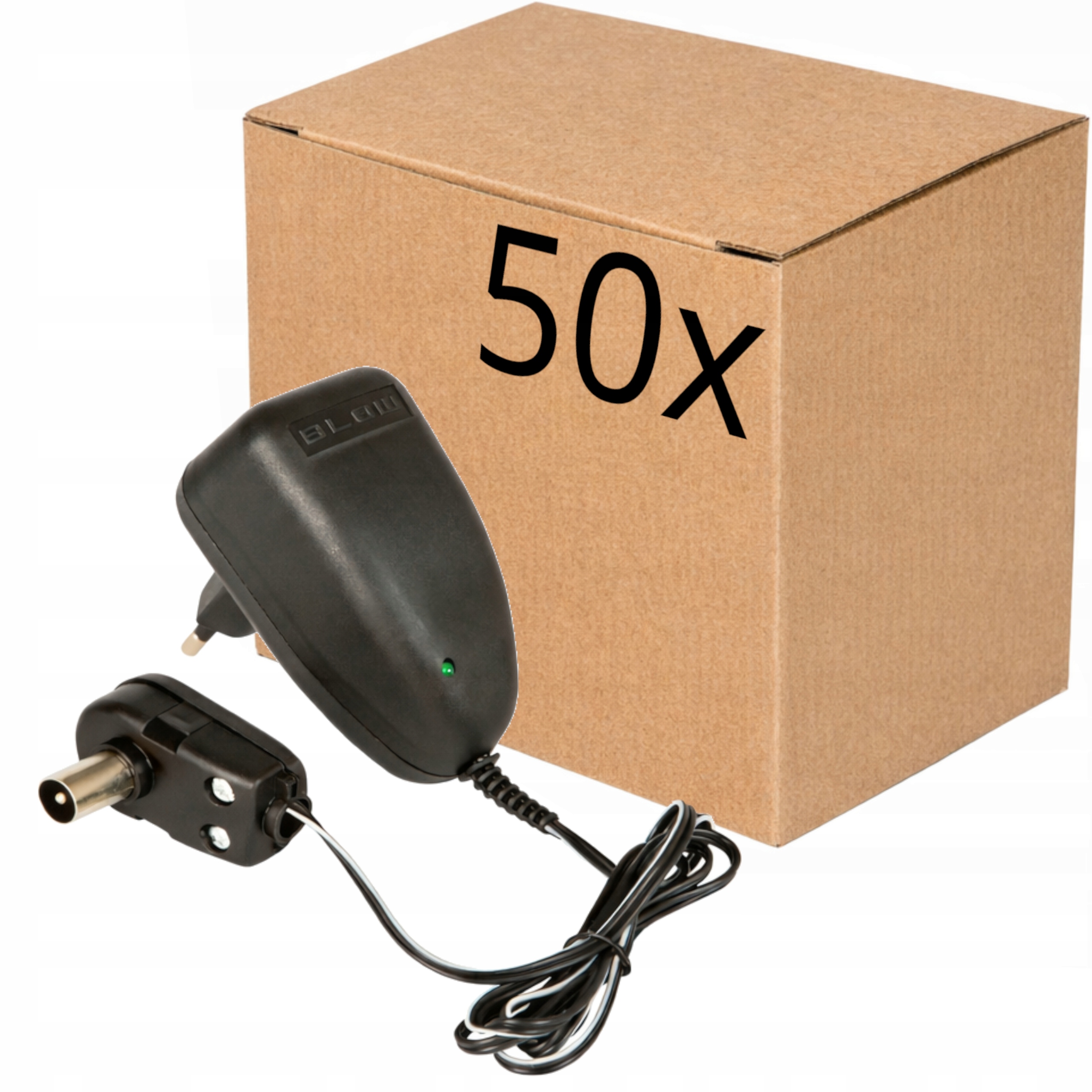 50x Anténní Napájecí Adaptér Zesilovač Hd Tv 4K DVB-T2 12V