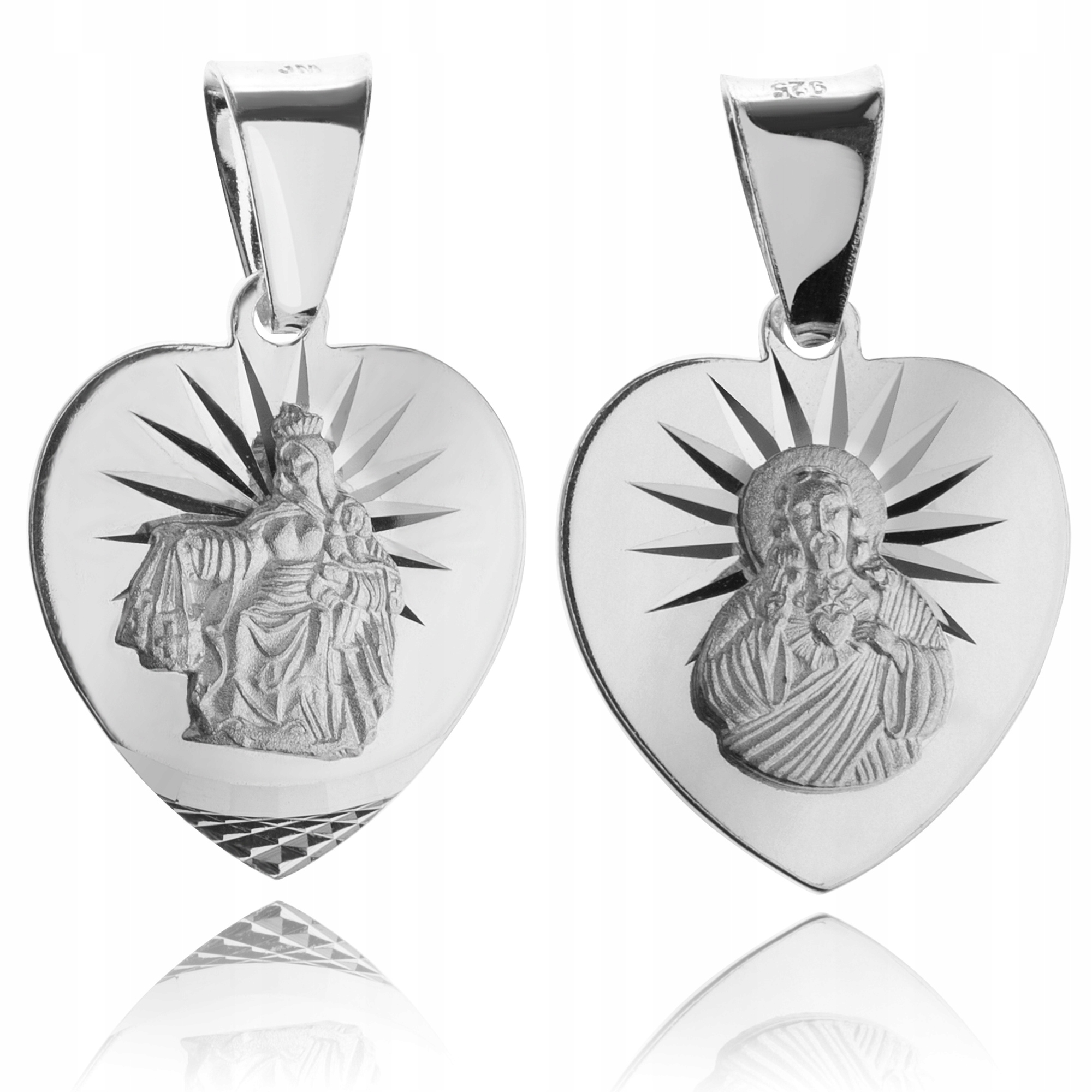 SZKAPLERZ KARMELITAŃSKI MEDALIK SERCE KOMUNIA