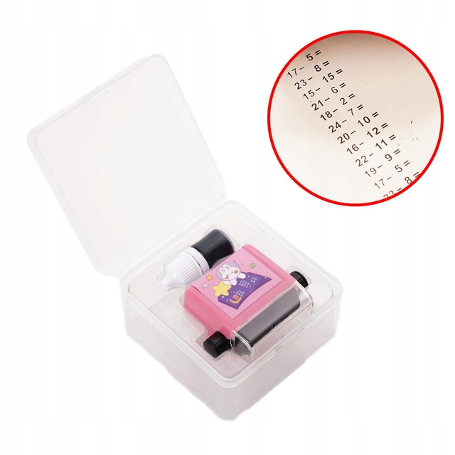 PIECZĄTKA MATEMATYCZNA DO LICZENIA ODEJMOWANIE NAUKA MATEMATYKI ZABAWKA GRA Liczba sztuk w zestawie 1 szt.