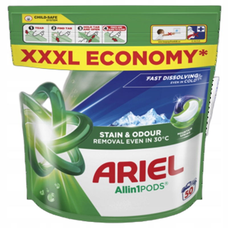 Ariel Allin1 Pods Kapsle na praní, 50 praní
