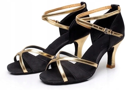 

Buty Do Tańca Towarzyskiego Taneczne 7cm Czarne