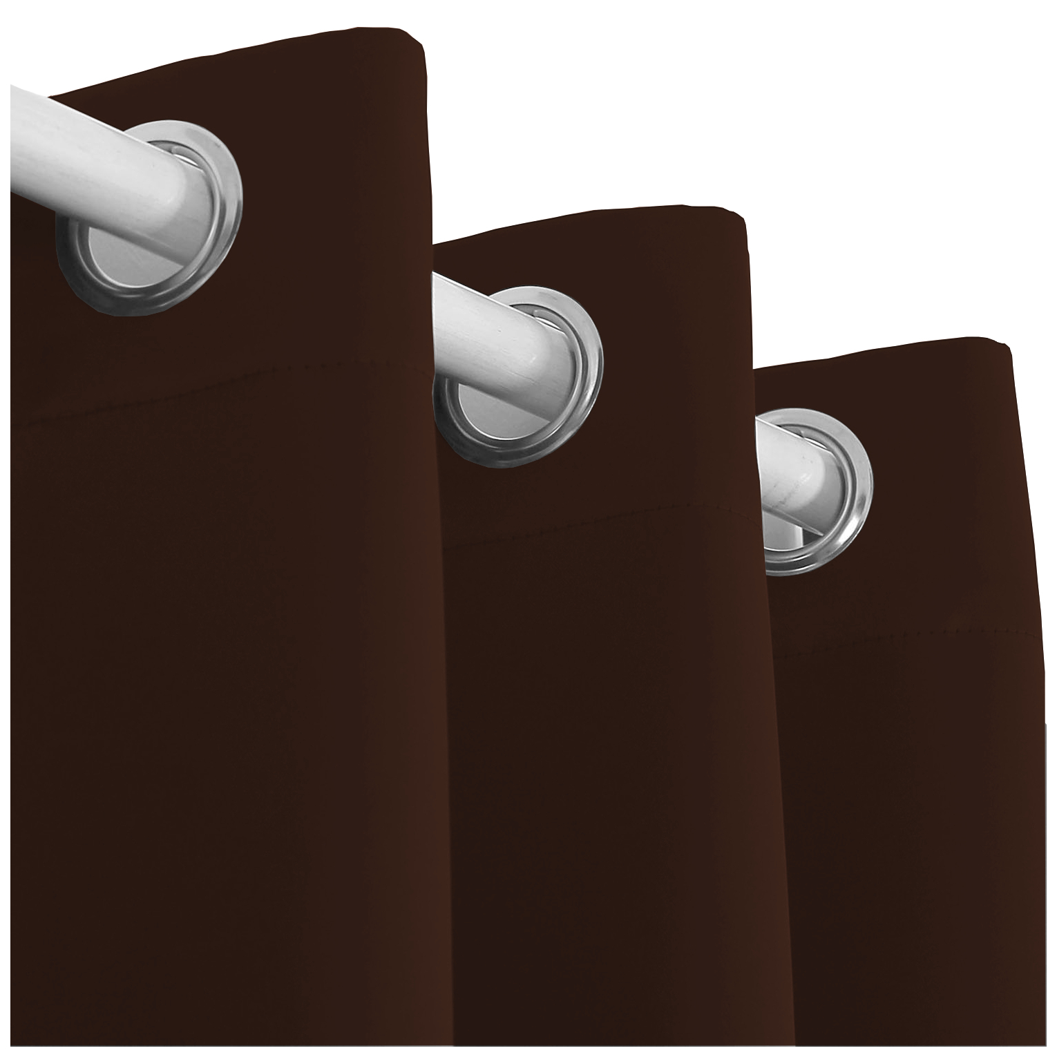 ZASŁONY MATOWE ZASŁONA PRZELOTKI 145x250 brązowy