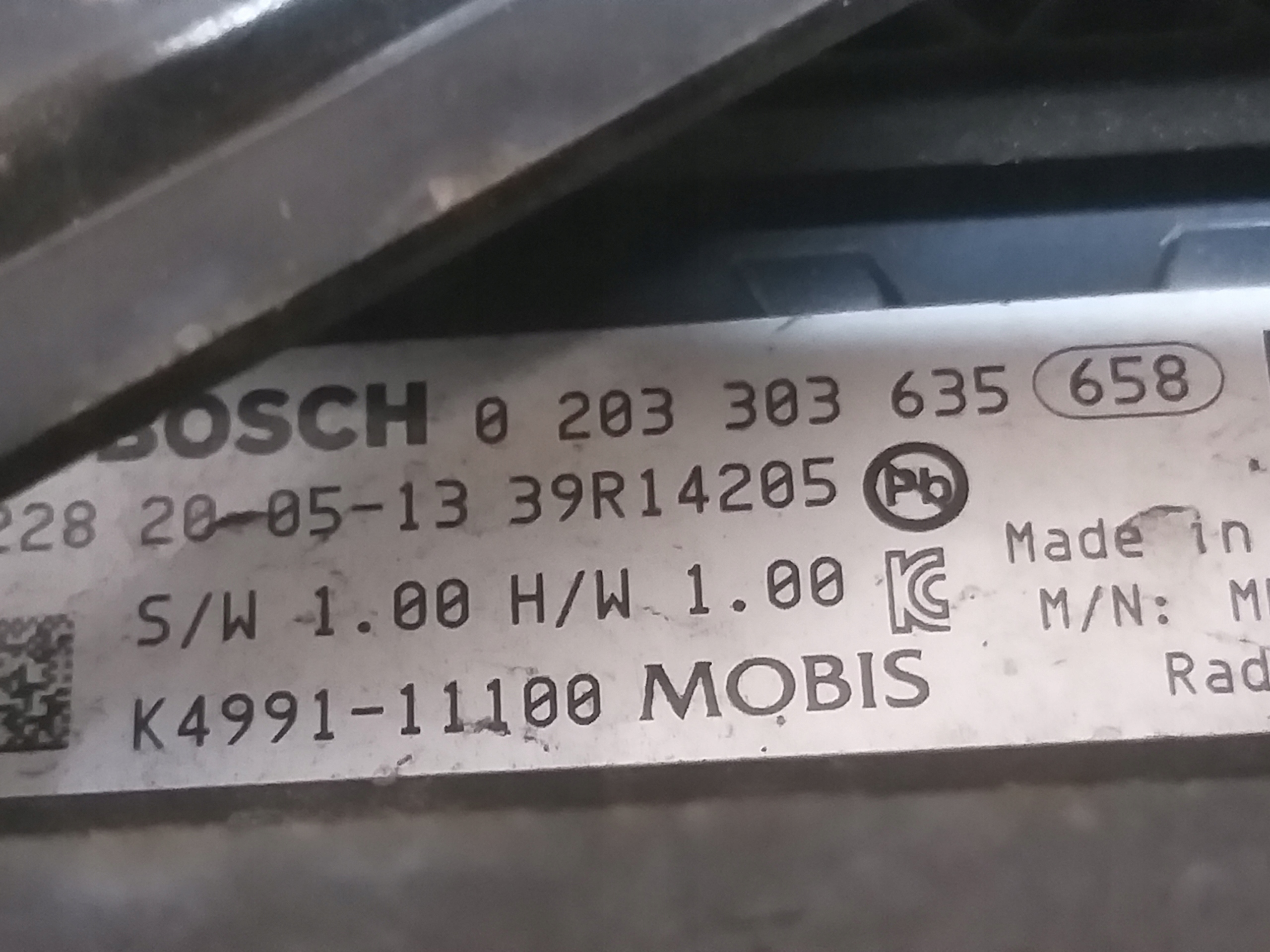 ATRAPA RADAR HYUNDAI KONA K4991-11100 Producent części Hyundai OE