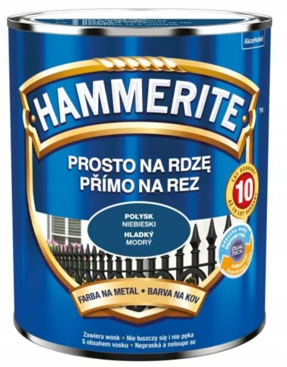 

Hammerite Połysk Niebieski 0,25 L