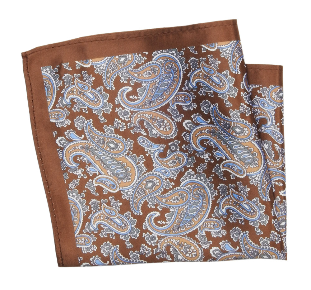 

Elegancka Męska Poszetka Wzór Paisley Łezki Alties