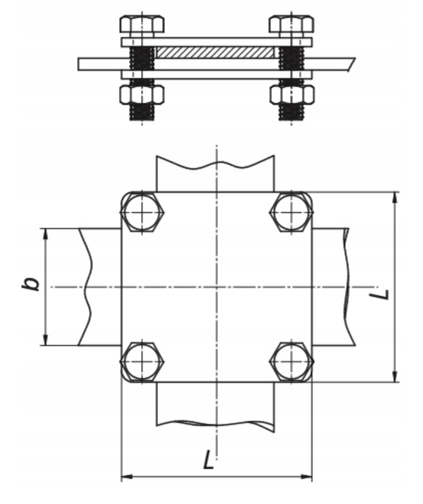 Złącze do bednarki b40 4 śrubowe EAN (GTIN) 5903699805329