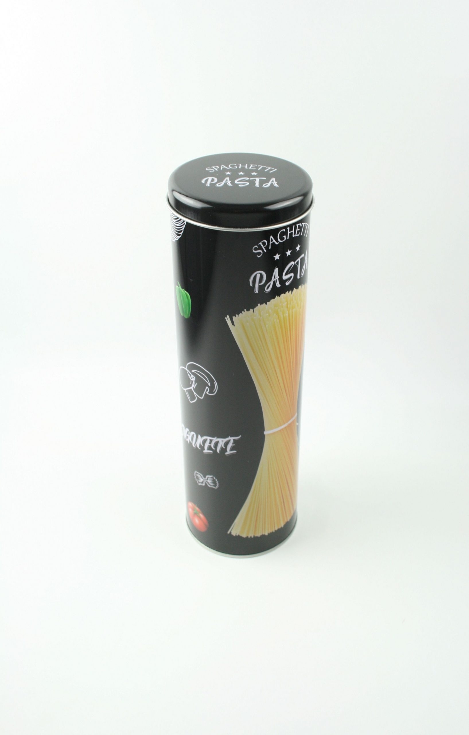 

Puszka Pojemnik Metalowa Wysoka Na Makaron Ozdobny