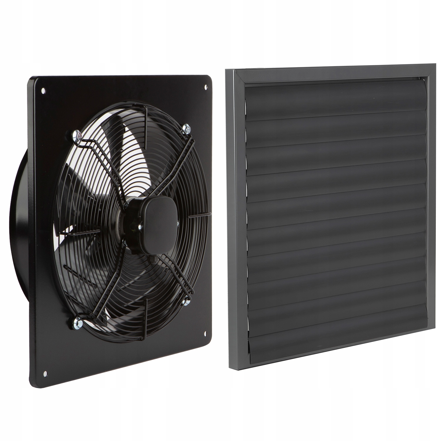 Priemyselný odsávací ventilátor na stenu 400 mm žalúzia