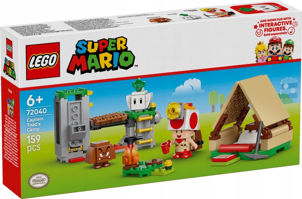 Lego Stavebnice Mario 72040 Kapitán Toad a tábor