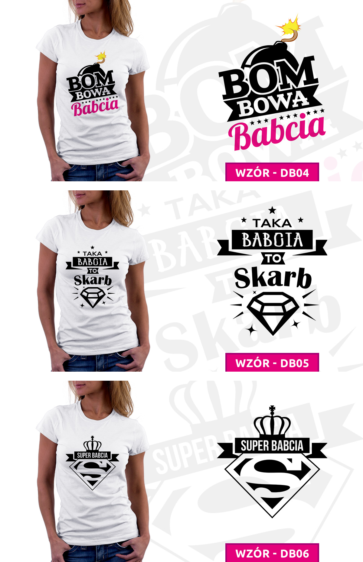 KOSZULKA NA DZIEŃ BABCI PREZENT SUPER BABCIA / XXL Rozmiar XXL