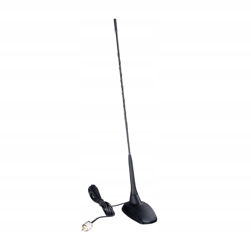 Albrecht CBM-516 antena Cb 50cm wygląd anteny Fm, mocny magnes, kabel 4m