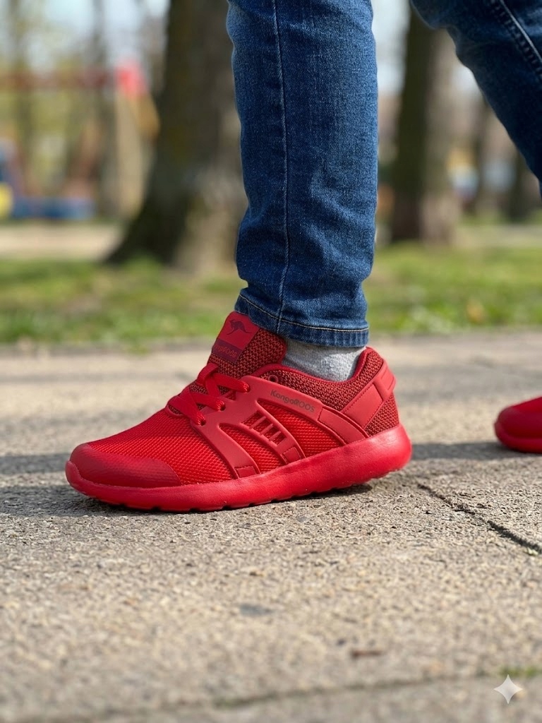 Kangaroos Sportowe Buty Czerwone Sneakersy Siateczkowe 36 8_A