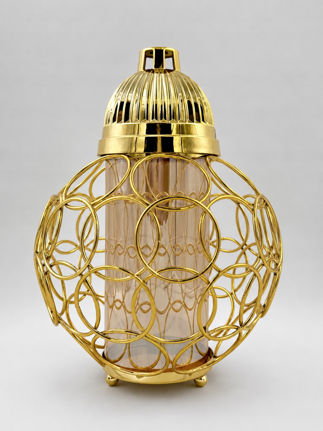 Lampion Dekoracyjny Złoty Glamour 30CM