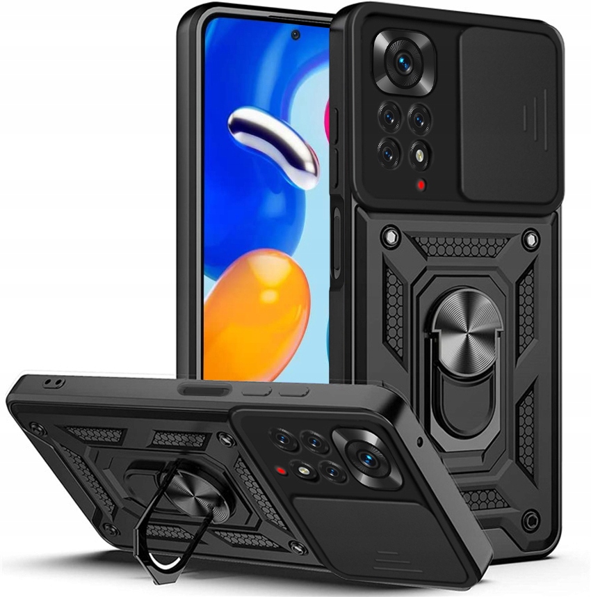

Etui Pancerne Slide Szkło do Redmi Note 11 Pro