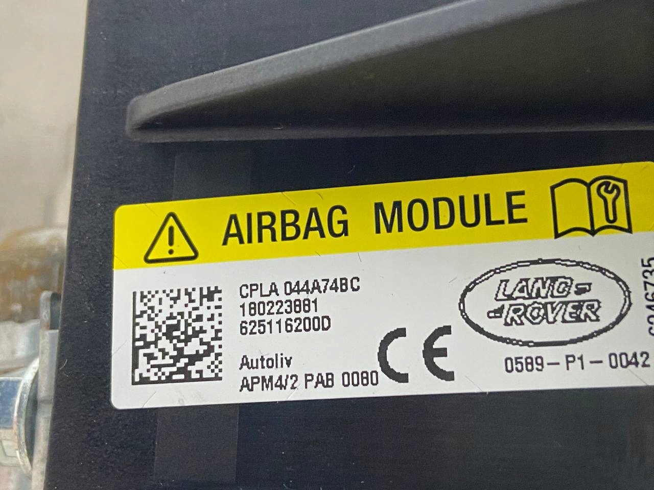 PODUSZKA AIRBAG PASAŻERA L462 CPLA-044A74-BC Jakość części (zgodnie z GVO) O - oryginał z logo producenta pojazdu (OE)