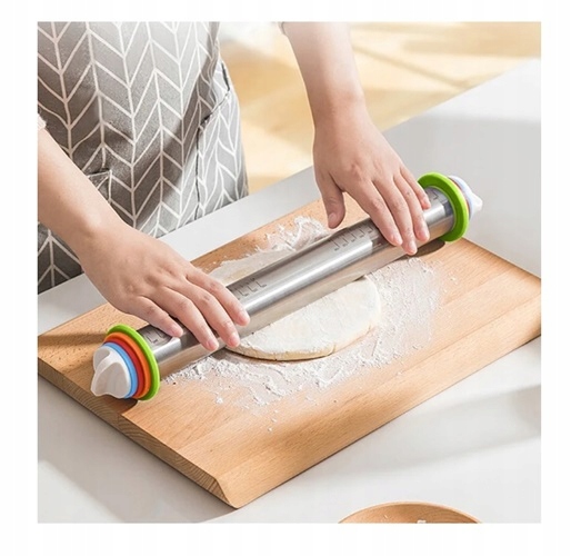 WAŁEK REGULOWANY STALOWY KUCHENNY DO WAŁKOWANIA CIASTA 43cm Rodzaj wałek