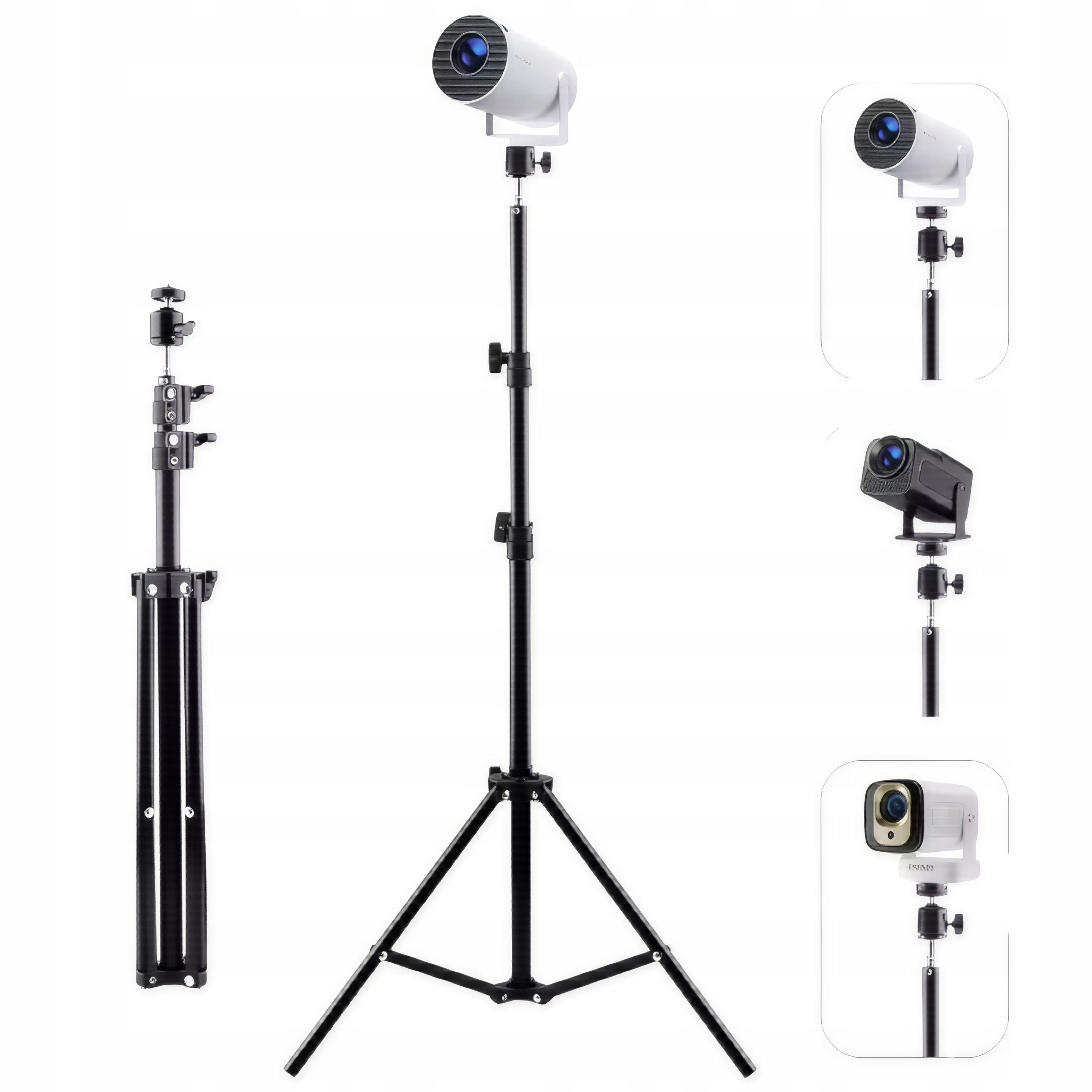 Statyw Do Projektora HY320 HY310 L018 Gwint 1/4”120cm Lekki Uniwersalny