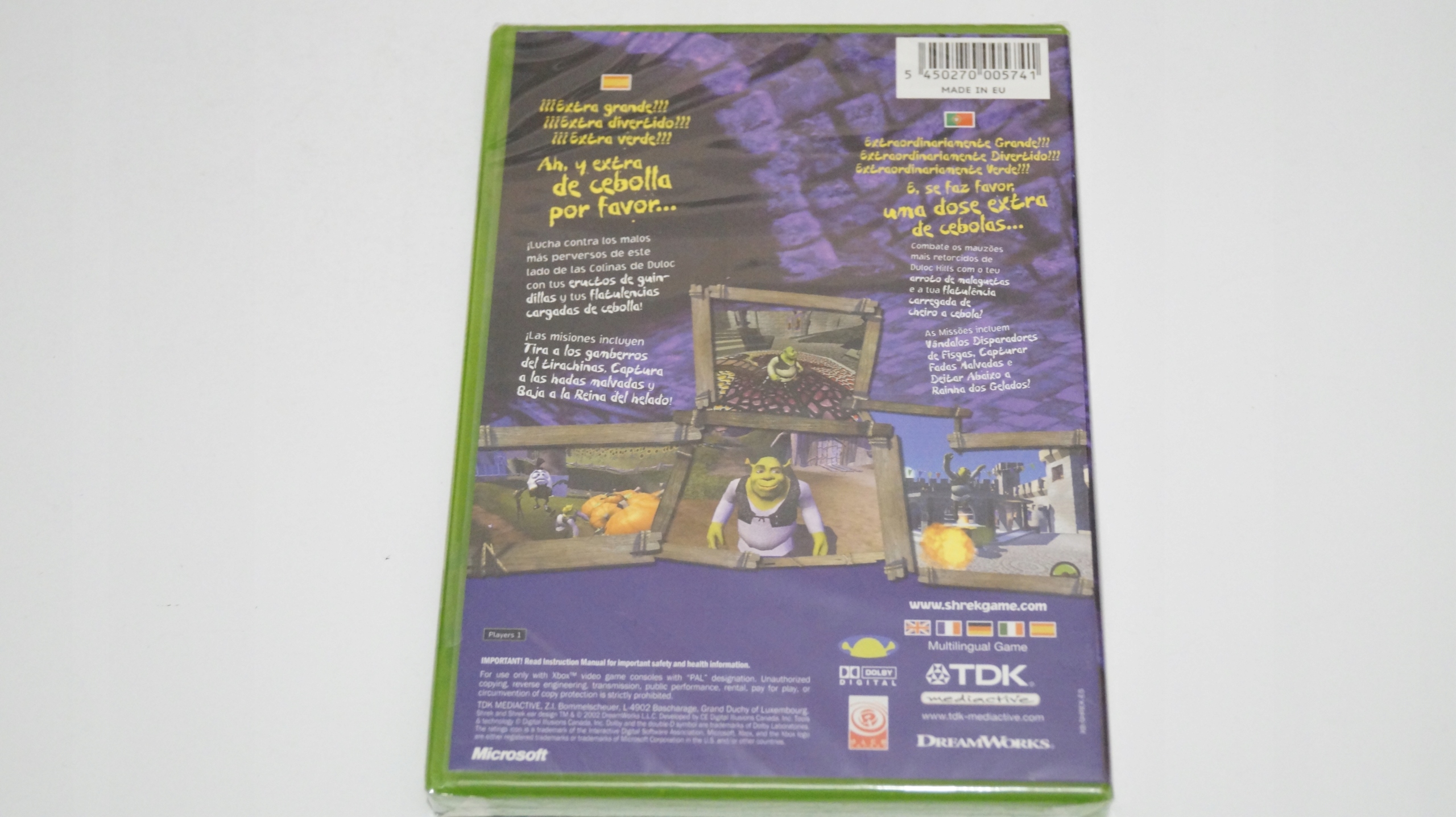 Gra SHREK Xbox NOWA GRA W FOLII HIT - XBOX CLASSIC EAN (GTIN) 5450270005741
