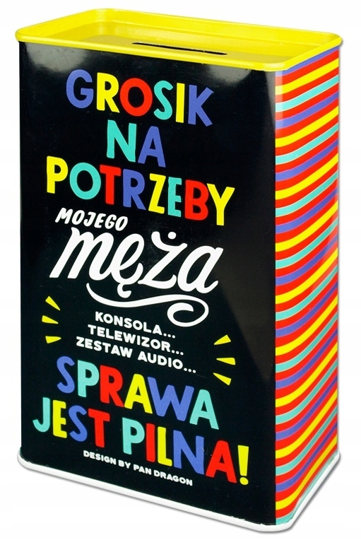 

Skarbonka na potrzeby Męża z okazji Dnia Chłopaka!
