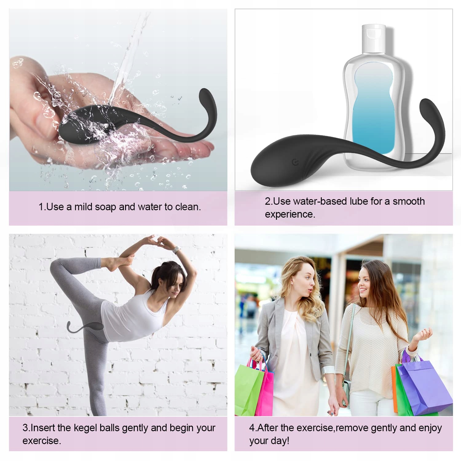 KEGEL BALL KIT Trening Mięśni Kegla Dla Kobiet Kontrola Pęcherza — miniatura 4