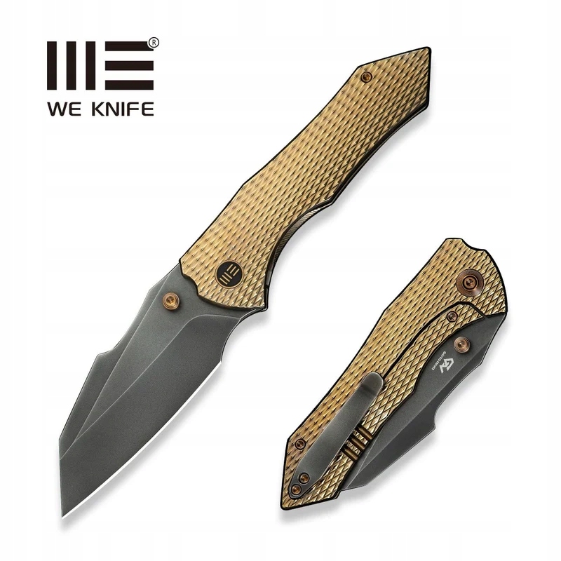 Zavírací Nůž WeKnife High-Fin XL Golden Titanium, šedý leštěný, Cpm 20CV od...