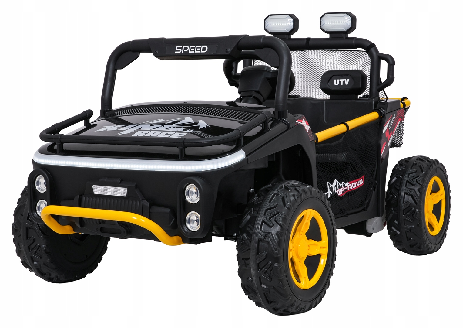 Buggy Utv Speed 24V 2x80W Czarny 2-osobowy z pilotem i Eva