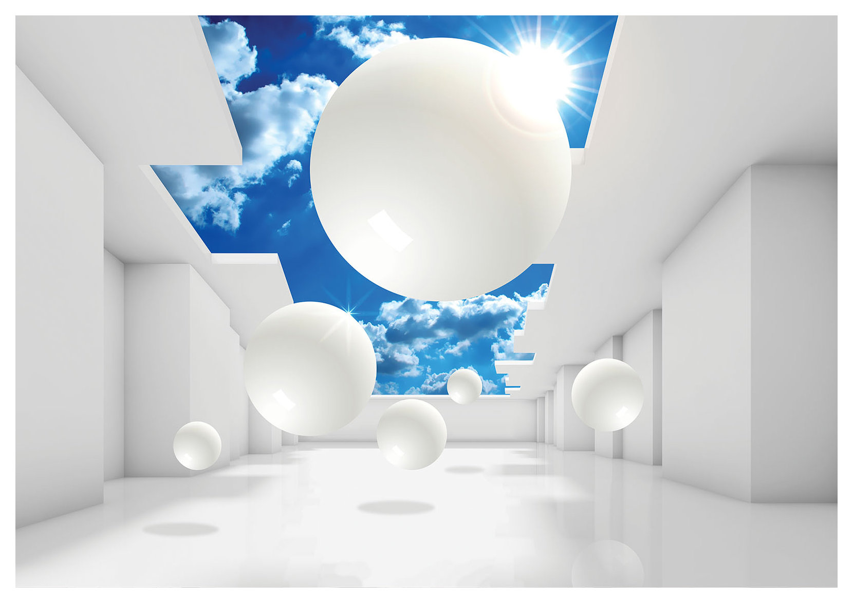 Fototapeta Nebo Abstraktný priestor Vinylové oblaky 254x184 lepidlo