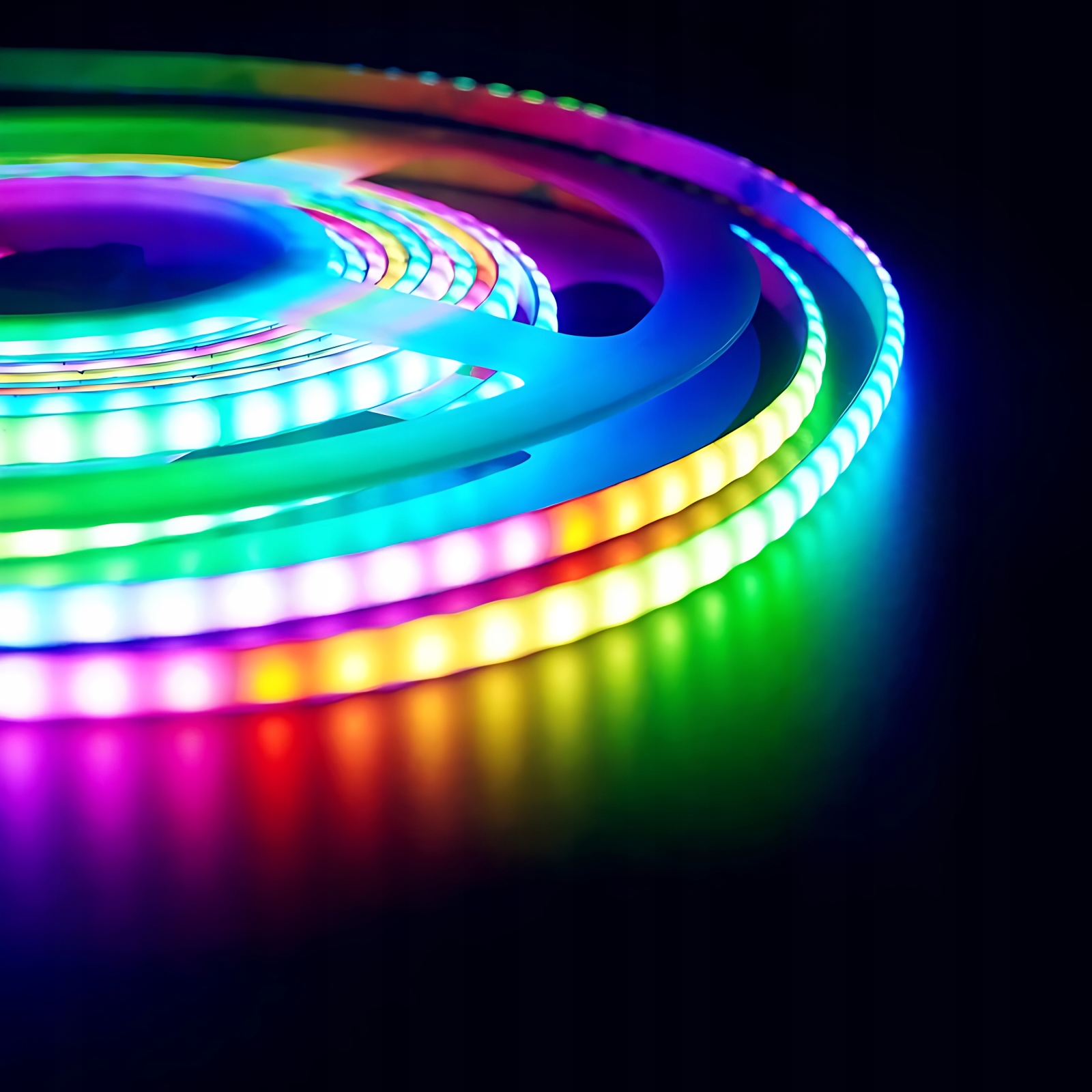 Digitální Led pásek Rgb Wled WS2811 tekoucí Rgbic tenký Pcb 5 mm 12V 160LED/m