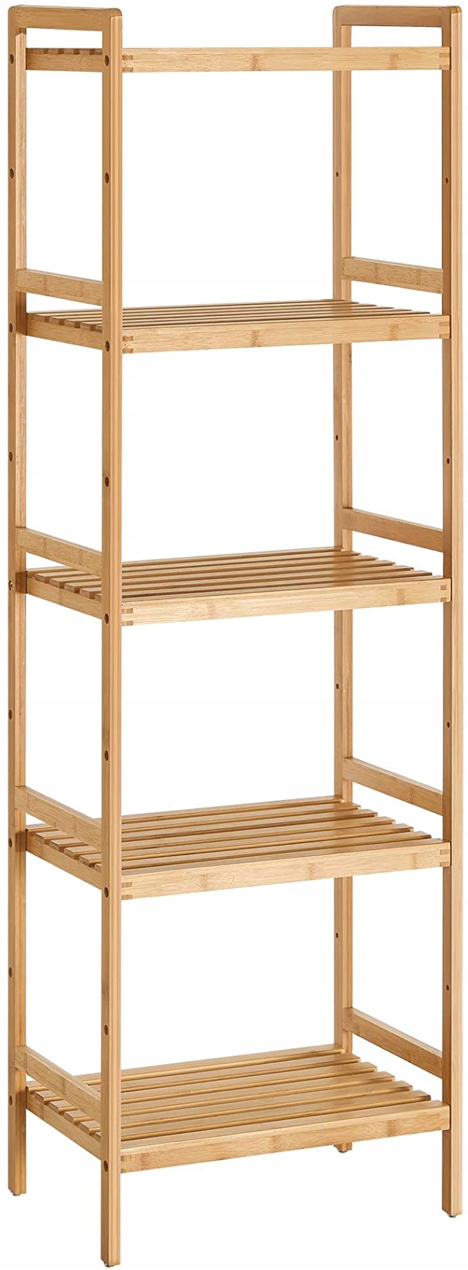 Regál Songmics 45 cm x 142 cm x 32 cm buk svetlý