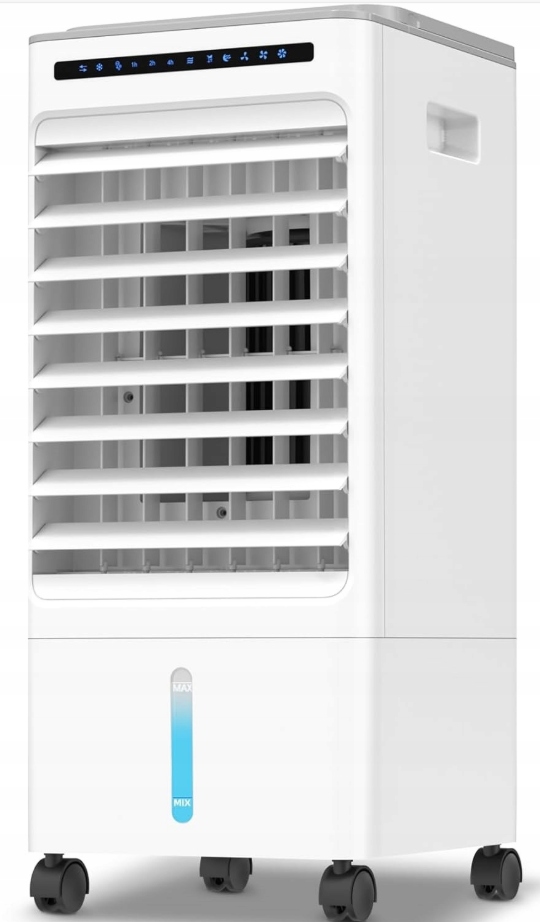 Cichy Klimatyzator Nawilżacz 4w1 Zbiornik 10L 65W Pilot Sterowania