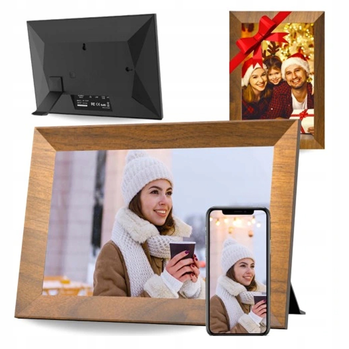 Kodak Digitální Fotorámeček foto rámeček Dotykové fotografie videa 10,1" CF102P WiFi