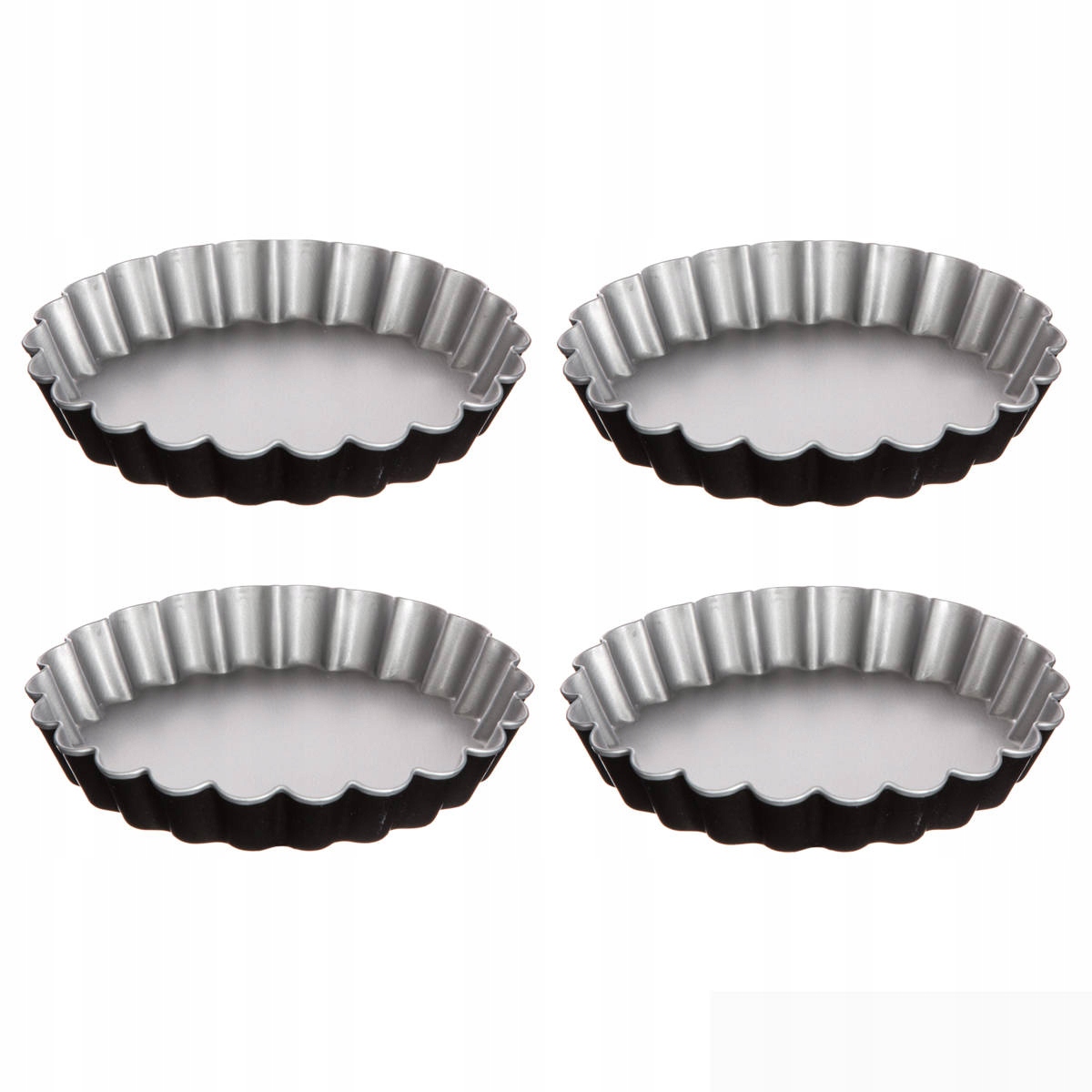 

Foremki Do ciastek Tartaletek metalowe śr.12cm x4