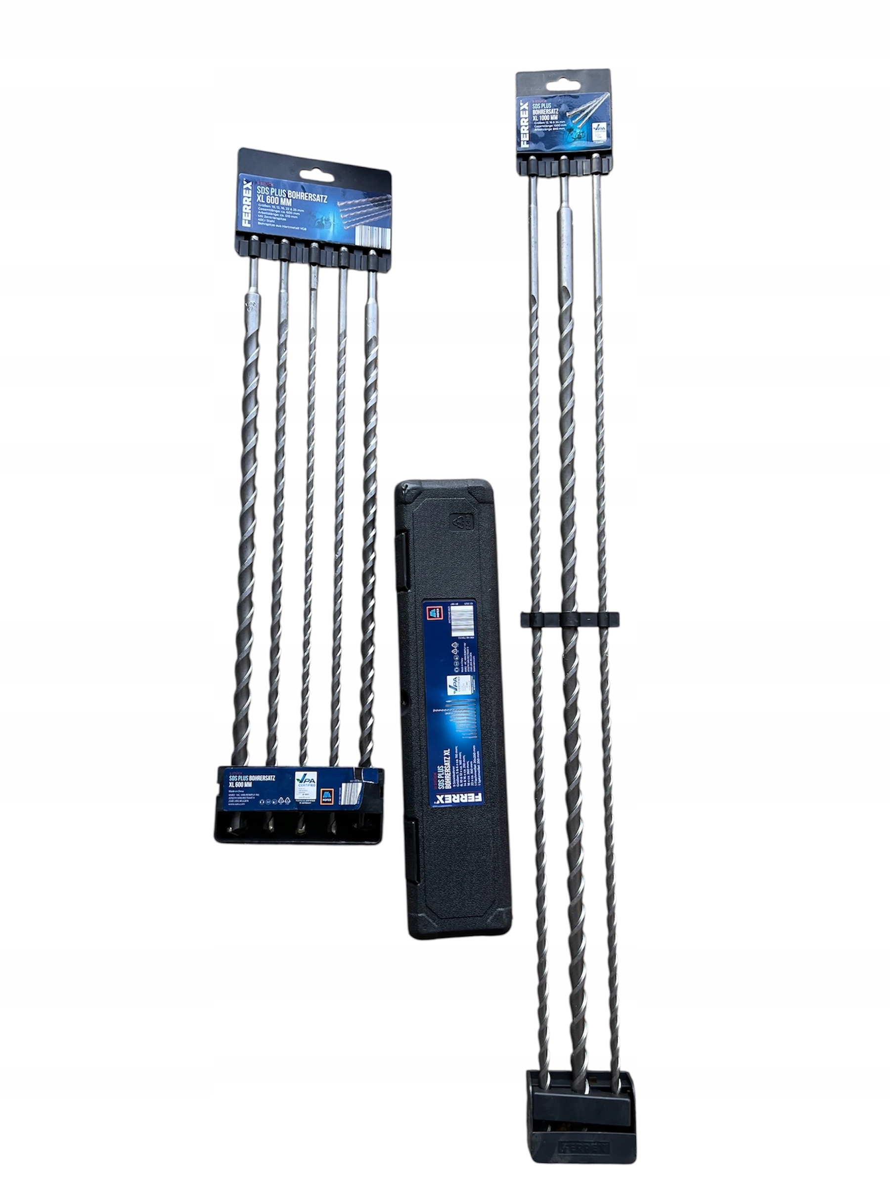 Sds Plus Wiertła trzy komplety.