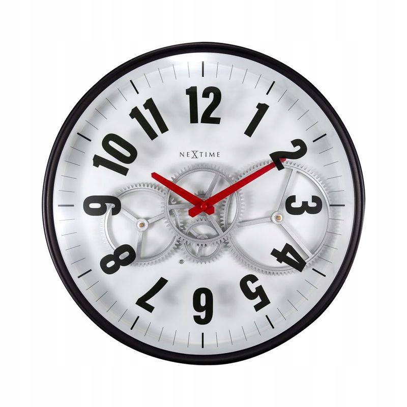 Nástenné Hodiny Modern Gear Clock Nextime biele