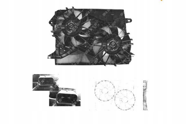 WENTYLATOR CHŁODNICY CHRYSLER 300C 09 04-12 10 NRF Producent części NRF