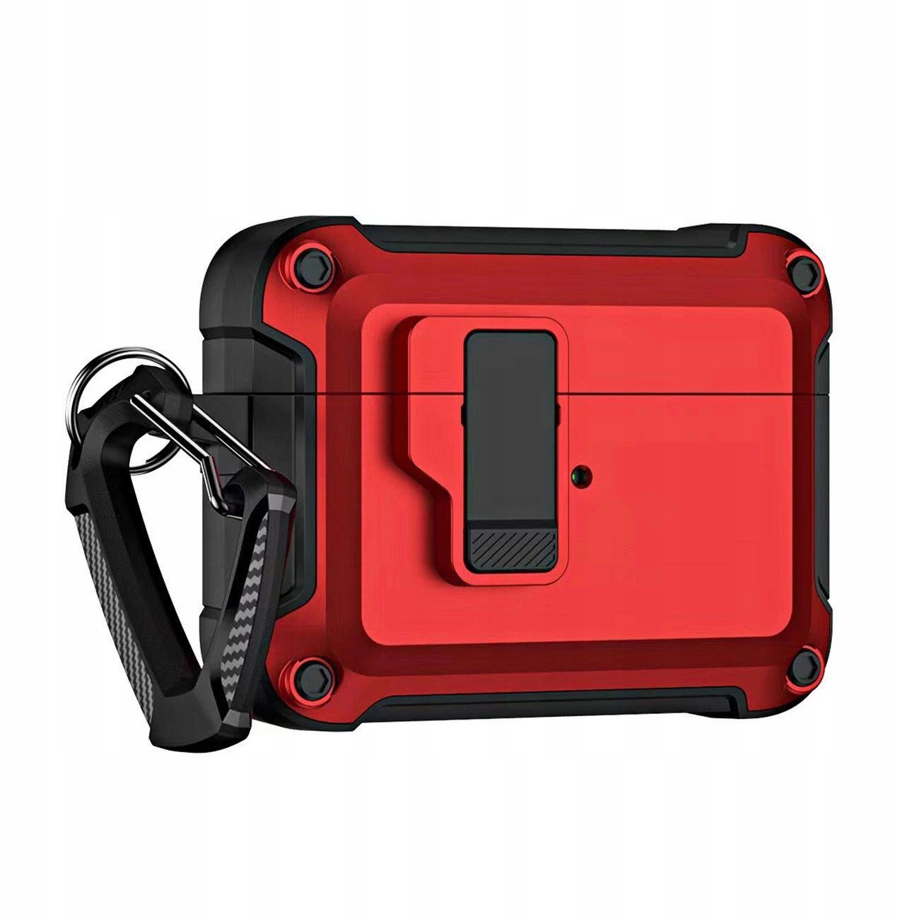 Pro Armour Airpods Case With Hook etui do Airpods 4 Red