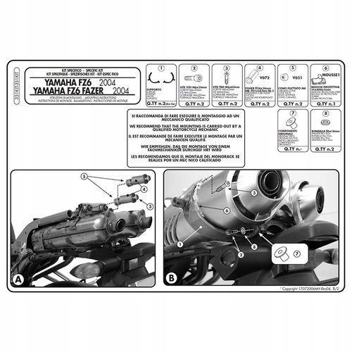 Kappa Adaptér Pre Montáž Bočného Rámu KL351 A TE351K Bez Použitia