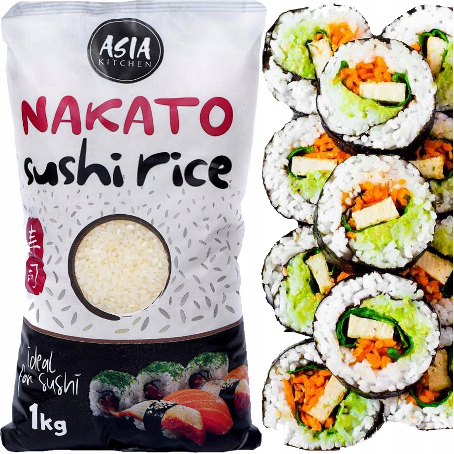 

Ryż Do Sushi Nakato 1kg Asia Kitchen Premium 1000g