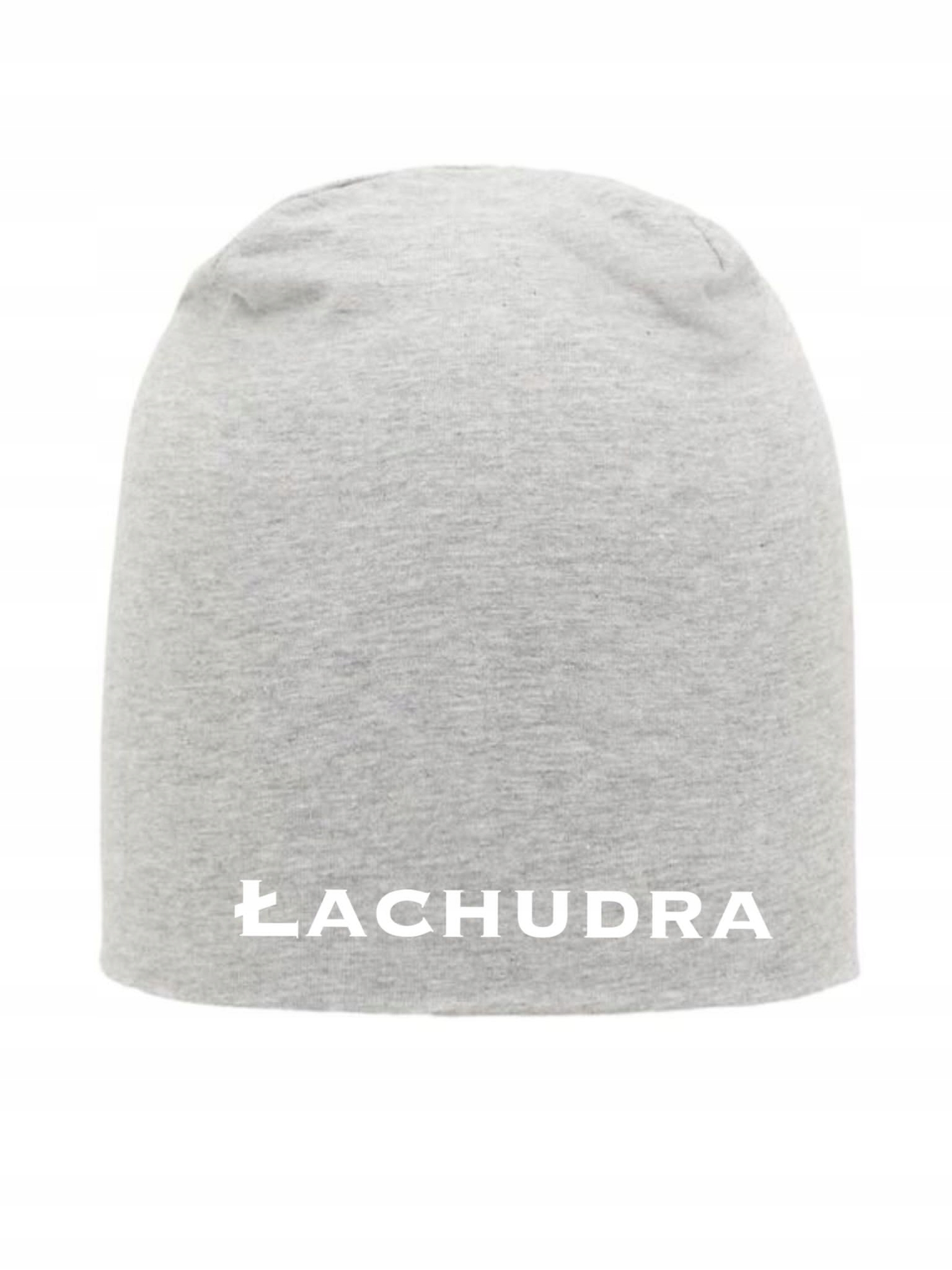 

Czapka Szara Oversize Smerfetka Beanie Łachudra