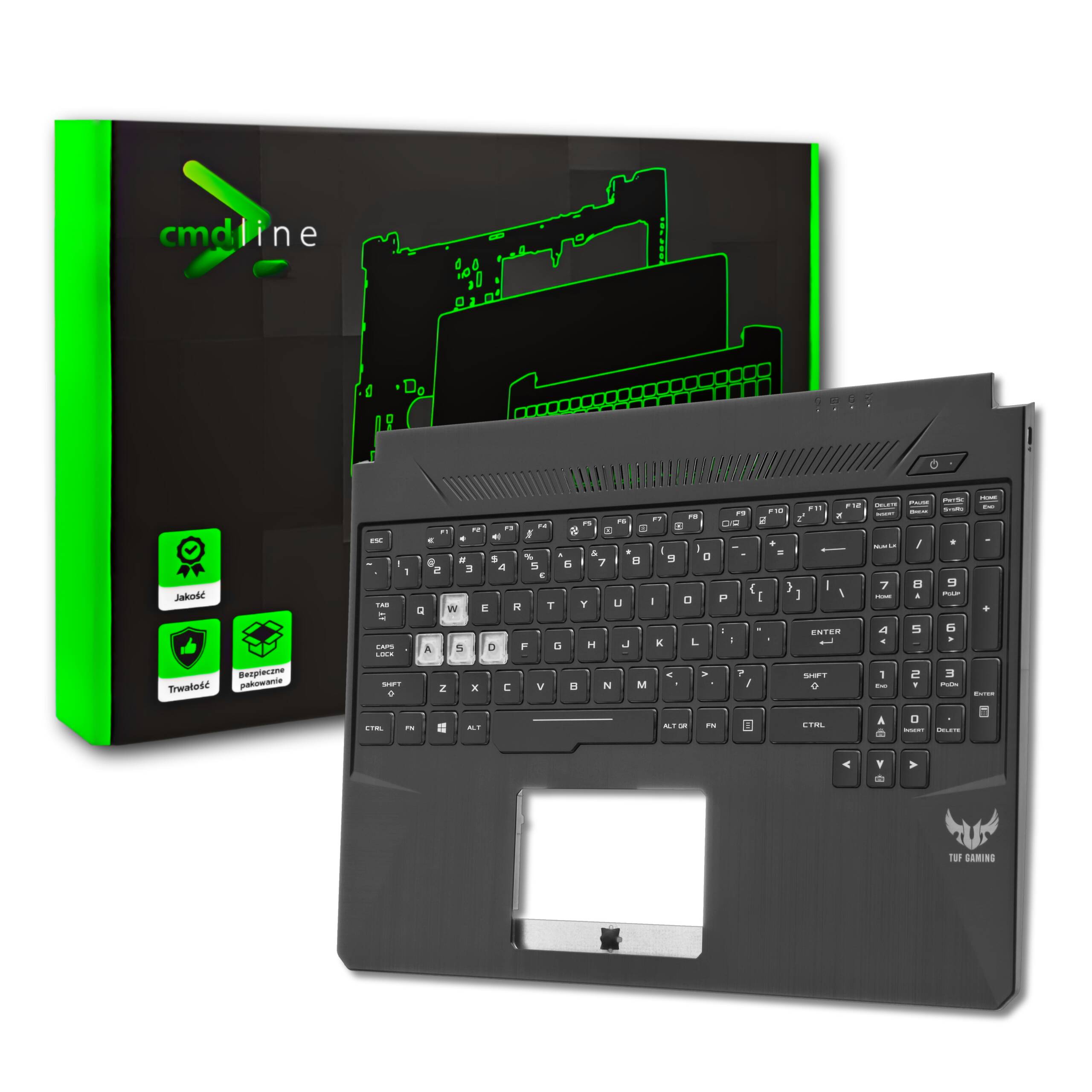 Palmrest Klawiatura Do Asus Tuf Gaming FX505DU FX505DV FX505DY Rgb