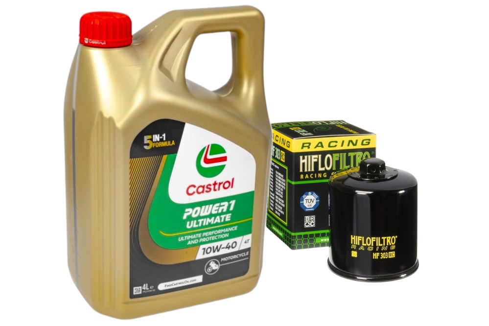 Servisný set, olejový filter Hiflofiltro HF303RC motorový olej Castrol