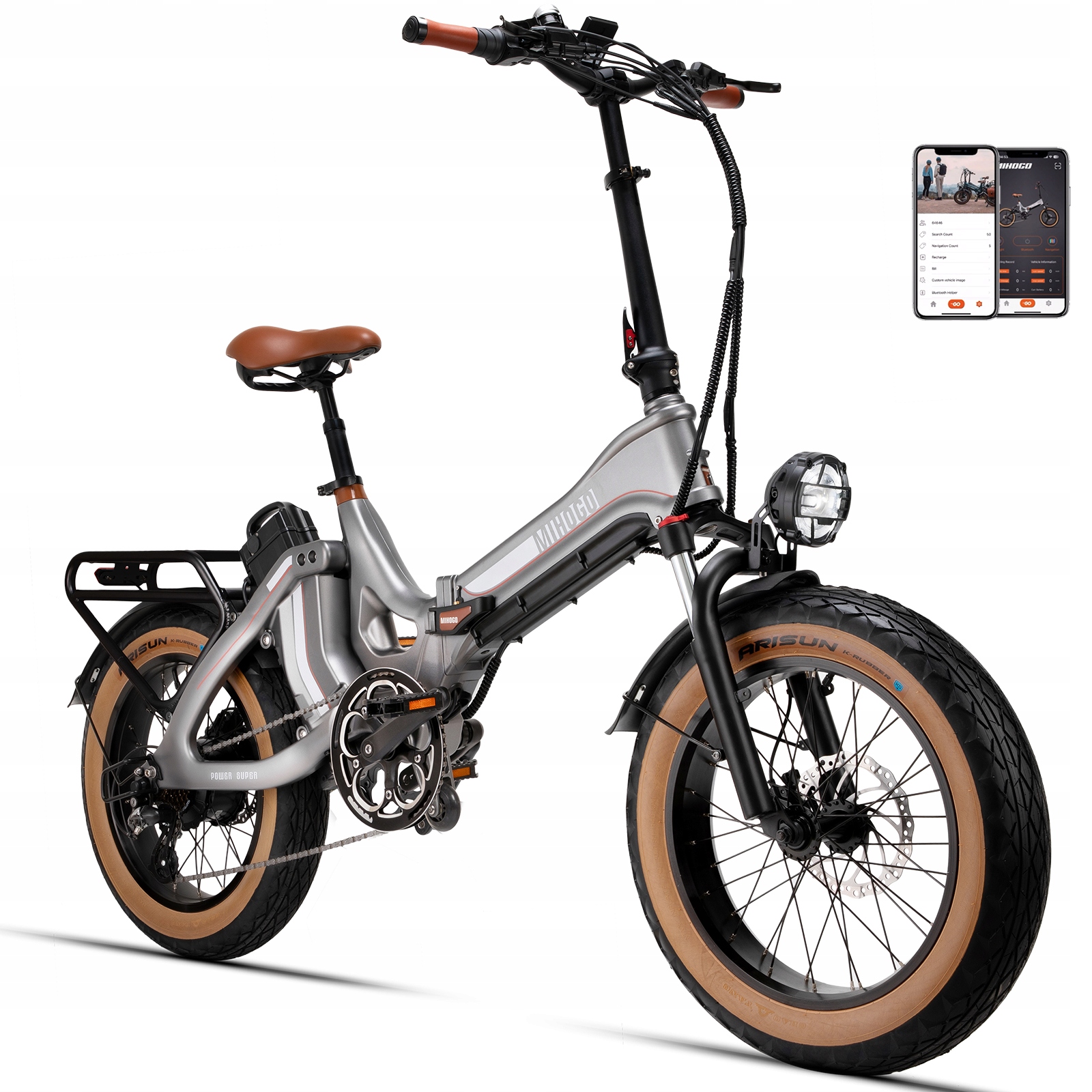 20'' skládací elektromobil Mihogo One 1000W 48V28.8AH 45km/h 270km 2025