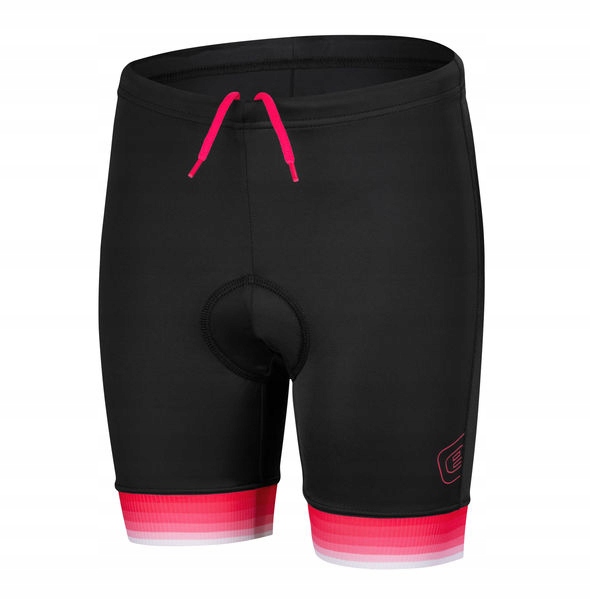 Etape Dětské Kalhoty Junior 2.0 S Vložkou, černá/růžová Velikost 164/170