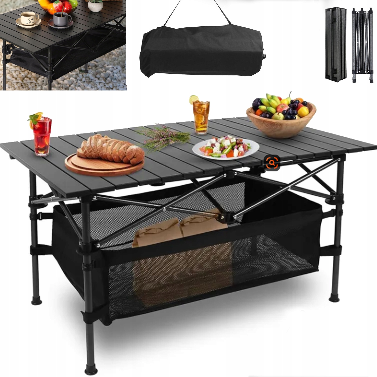 Skládací Kempingový Balkonový Stůl Turistický Bbq Přenosný Stolek