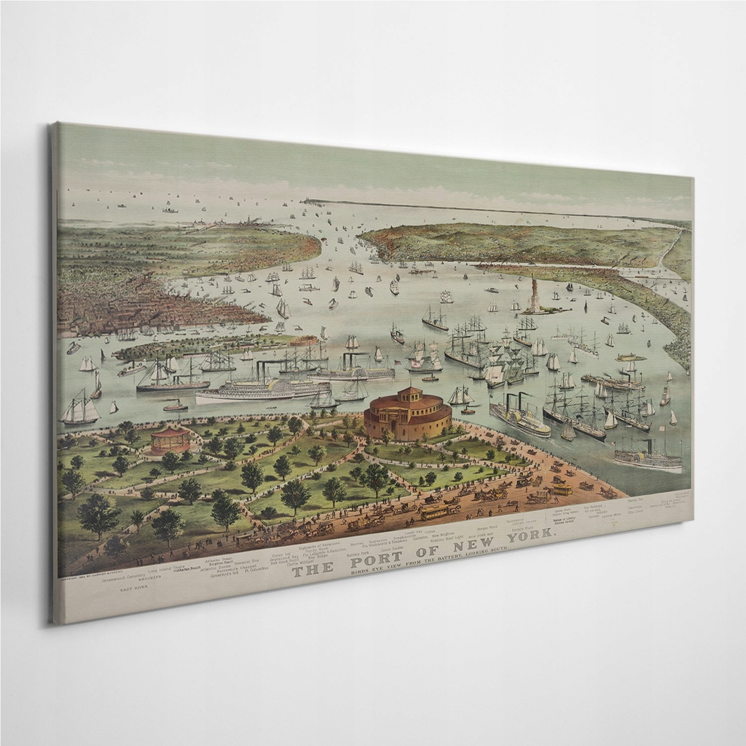 

Fotoobraz na płótnie Nowy York Port Vintage 100x50