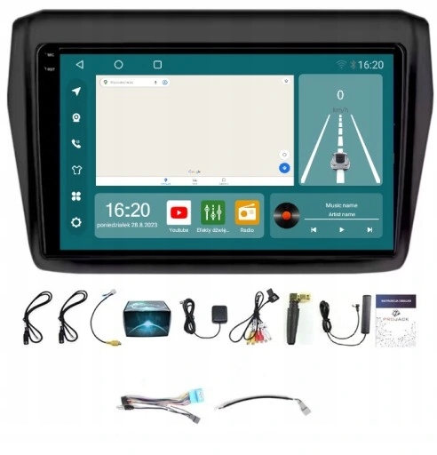 Navigační Rádio Suzuki Swift 2017-2022 Carplay Android 8/256 Gb Sim