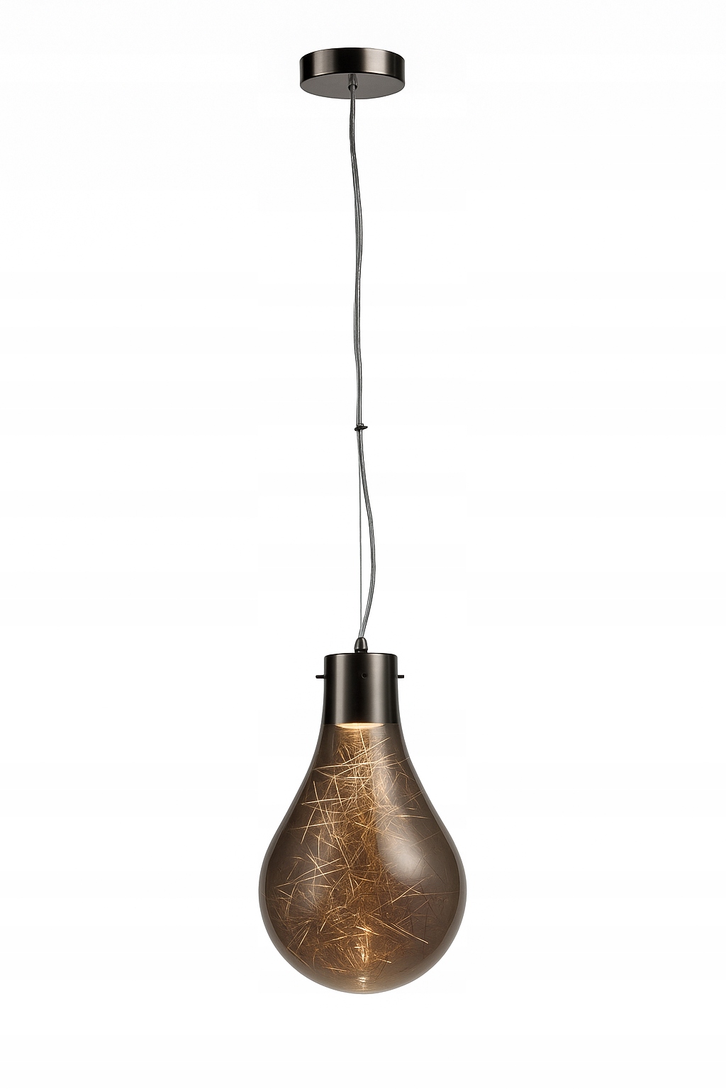 Závěsná lampa Bulb Chrom Velká Žárovka průměr 25c