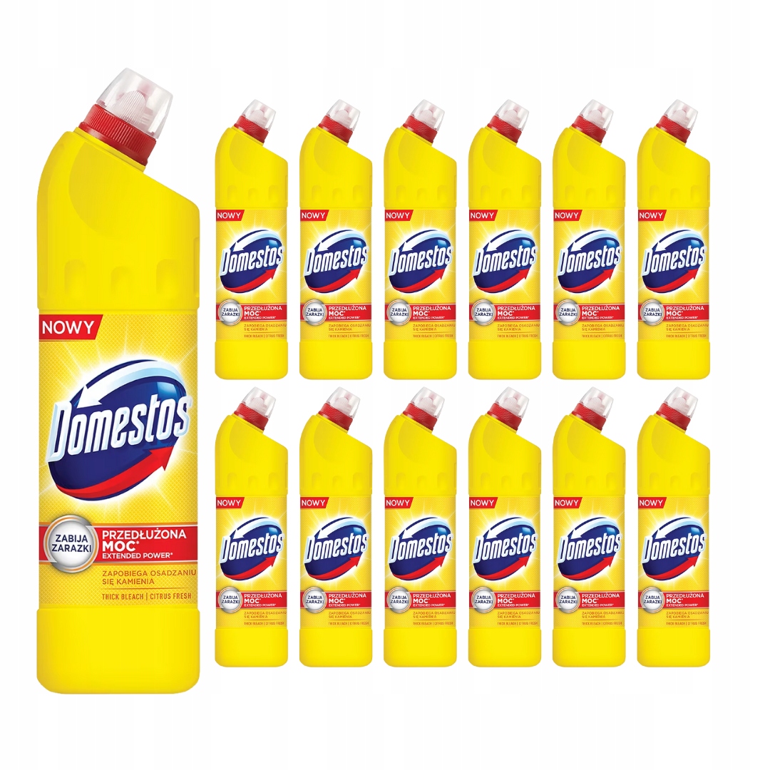 Levně Domestos Bělící a dezinfekční přípravek na toalety Citrus 750 ml x 12