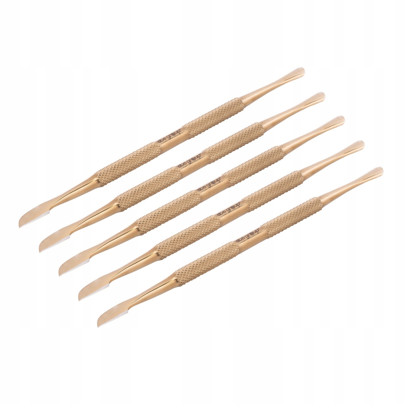 Aba Group Zatlačovač dlátko na kůžičku a nehty Zlaté (1309), sada 5 ks